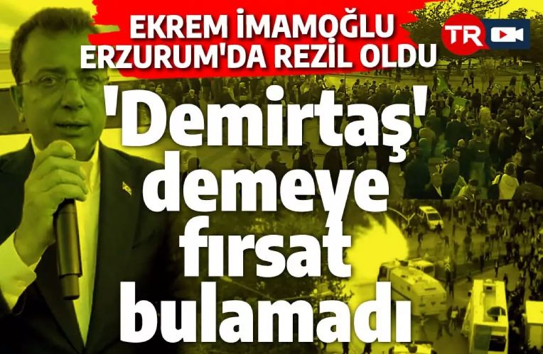 Ekrem İmamoğlu'ndan Erzurum provokasyonu: Meydanı dolduramayınca herkesi suçladı
