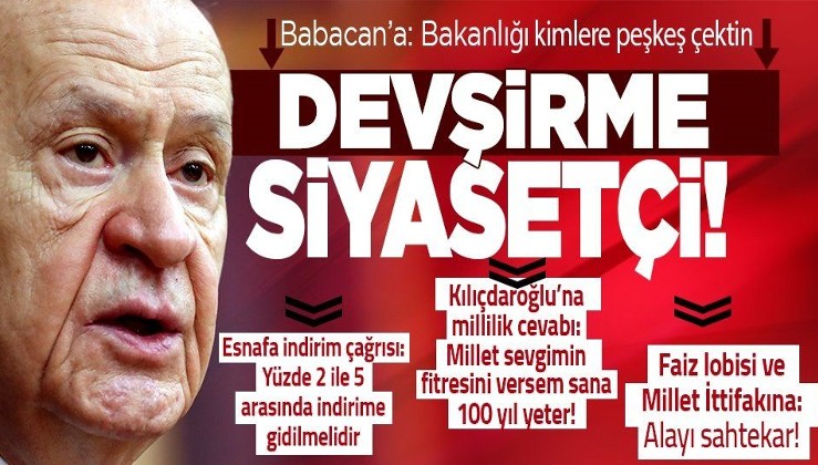 MHP Lideri Bahçeli: Partisini bir kez satan fırsatını bulunca milletini de satar