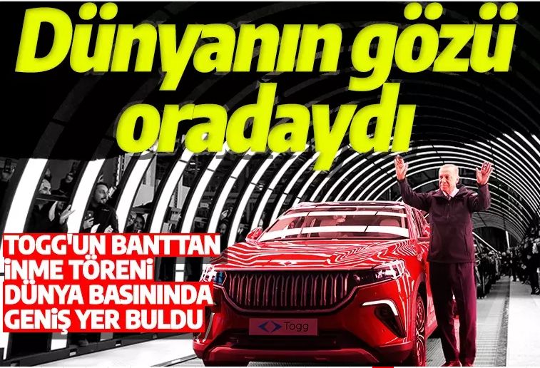 Türkiye'nin 61 yıllık yerli araba hayali gerçekleşti! Dünya basını ilgiyle takip etti