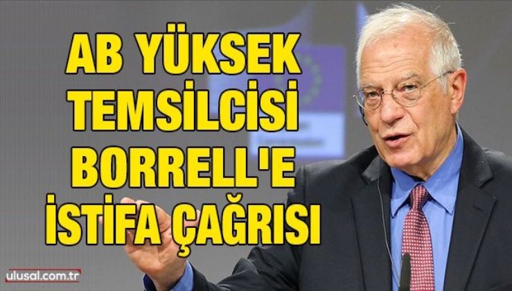 AB Yüksek Temsilcisi Borrell'e istifa çağrısı