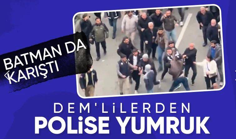 Batman'da kayyum gerginliği: DEM Partililer polise saldırdı