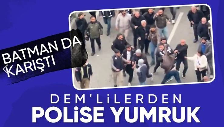 Batman'da kayyum gerginliği: DEM Partililer polise saldırdı