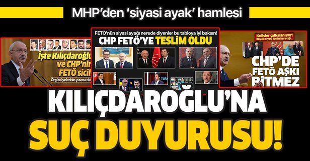 MHP'den Kılıçdaroğlu'na suç duyurusu!.