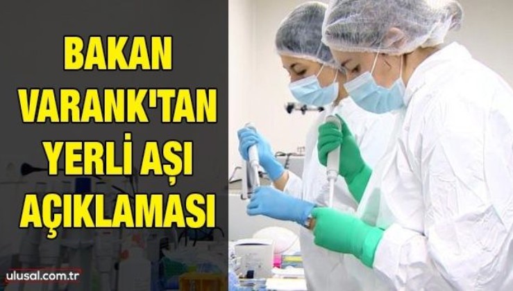 Bakan Varank'tan yerli aşı açıklaması