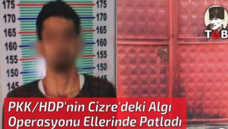 PKK/HDP'nin Cizre'deki Algı Operasyonu Ellerinde Patladı