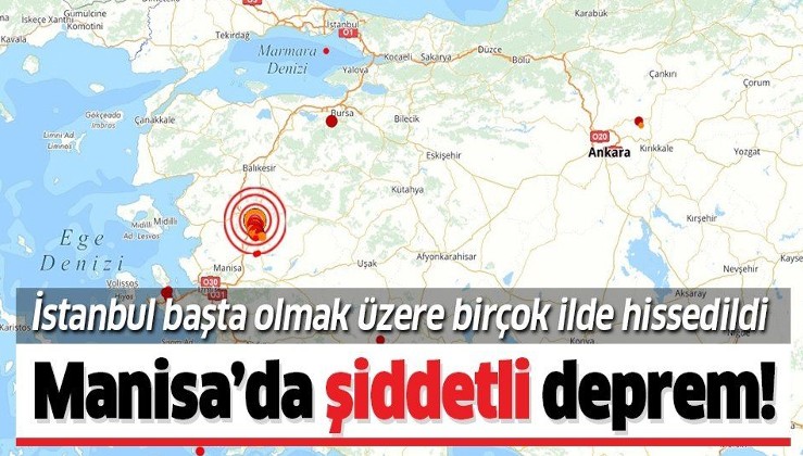 Son dakika: Manisa'da korkutan deprem! İstanbul'da da hissedildi! .