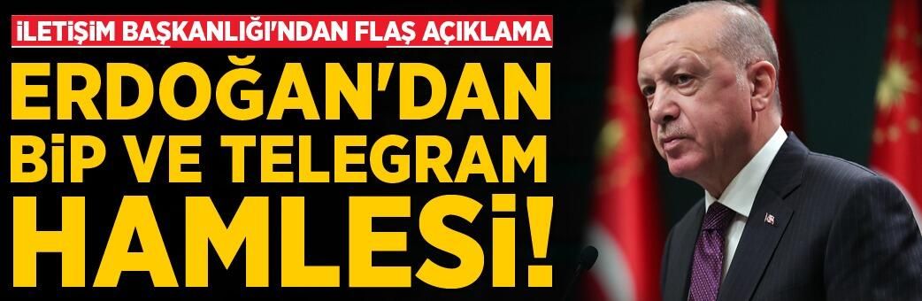 Cumhurbaşkanı Erdoğan, haberleşme uygulamaları BiP ve Telegram'a katıldı