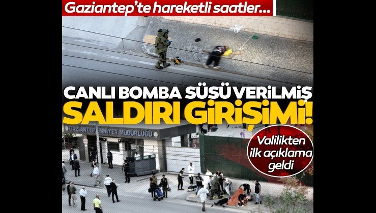 Gaziantep Emniyet Müdürlüğü önünde saldırı önlendi