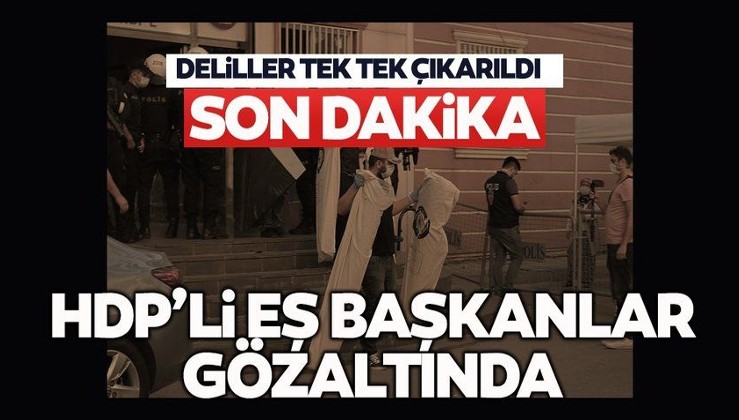 Son dakika: PKK'ya darbe: HDP Diyarbakır il eş başkanları gözaltında