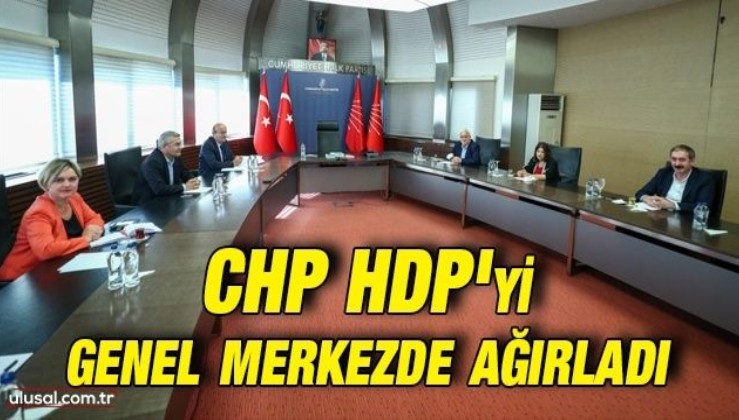 CHP HDP'yi genel merkezde ağırladı