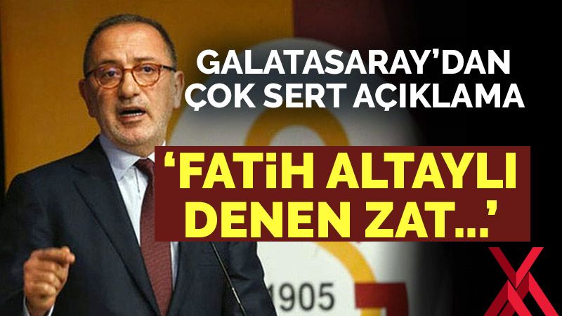 Galatasaray'dan Fatih Altaylı açıklaması: Fatih Altaylı denen zat!