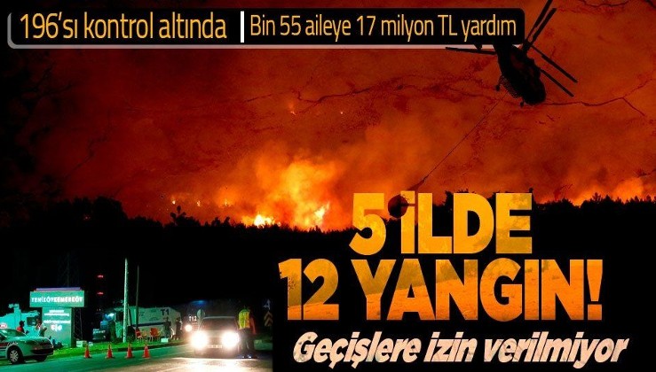 Türkiye'deki orman yangınlarında son durum! İletişim Başkanlığı açıkladı: 196'sı kontrol altına alındı