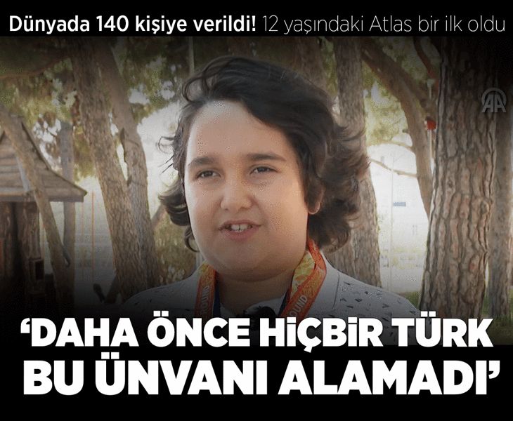 Sadece 140 kişiye verildi! 12 yaşında bunu başardı: Daha önce hiçbir Türk bu ünvanı alamamıştı