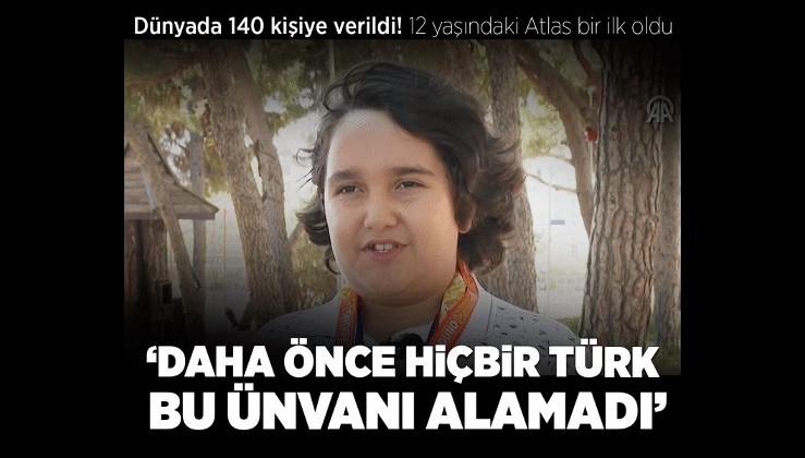 Sadece 140 kişiye verildi! 12 yaşında bunu başardı: Daha önce hiçbir Türk bu ünvanı alamamıştı