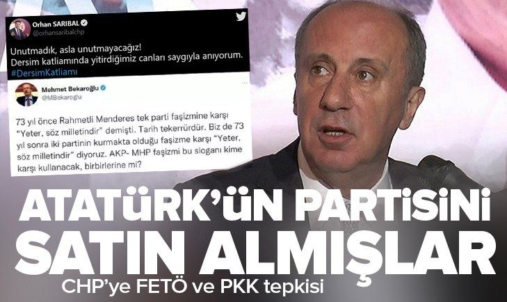 Muharrem İnce'den Kılıçdaroğlu'na sert tepki! 'Atatürk'ün partisini parsel parsel satın almışlar'