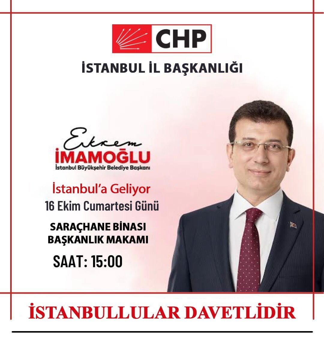 Ekrem İmamoğlu İstanbul'a geliyor