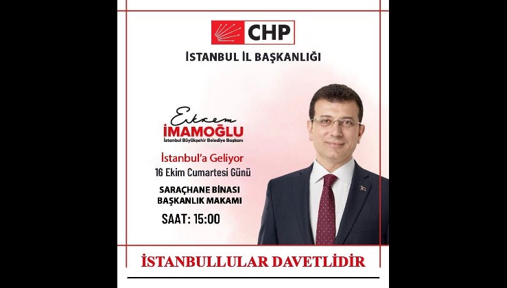 Ekrem İmamoğlu İstanbul'a geliyor