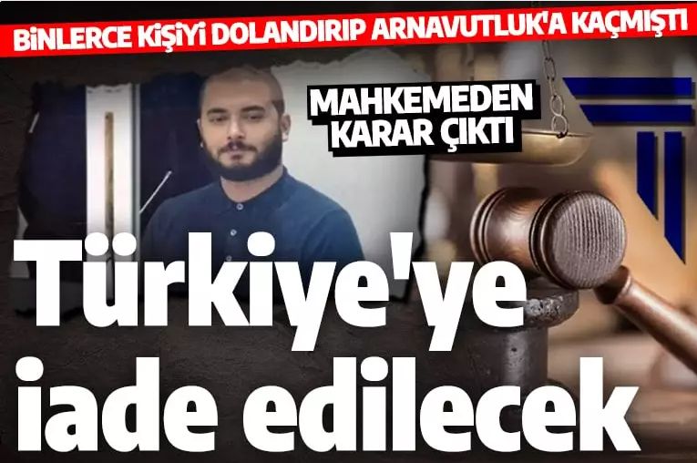 Binlerce kişiyi dolandıran Thodex kurucusu Faruk Fatih Özer için karar verildi! Türkiye'ye iade edilecek!