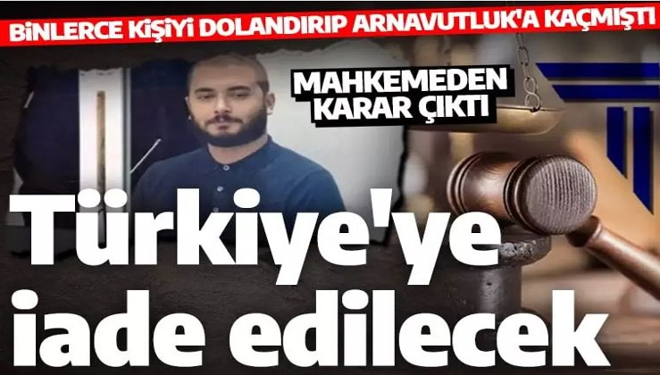 Binlerce kişiyi dolandıran Thodex kurucusu Faruk Fatih Özer için karar verildi! Türkiye'ye iade edilecek!