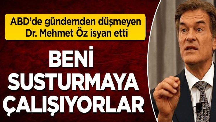 Dr. Mehmet Öz isyan etti: Beni susturmaya çalışıyorlar