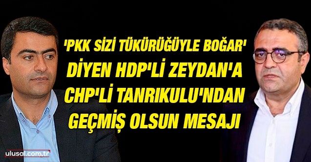 'PKK sizi tükürüğüyle boğar' diyen HDP'li Zeydan'a CHP'den geçmiş olsun mesajı