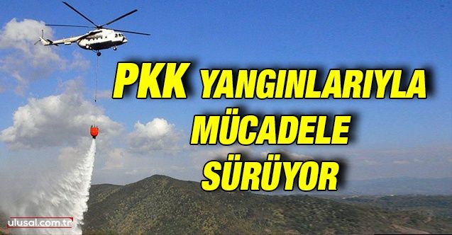 PKK yangınlarıyla mücadele sürüyor
