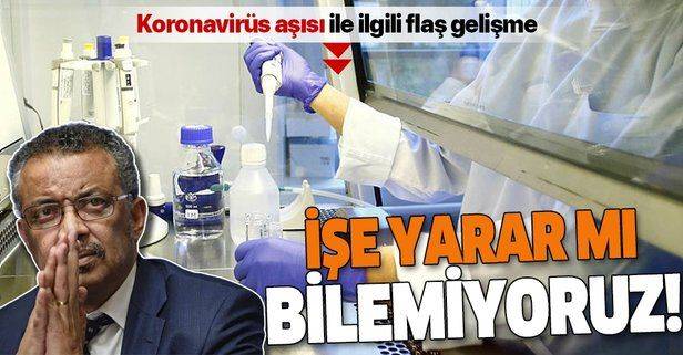 Dünya Sağlık Örgütü'nden flaş koronavirüs açıklaması! "İşe yarar mı bilemiyoruz"