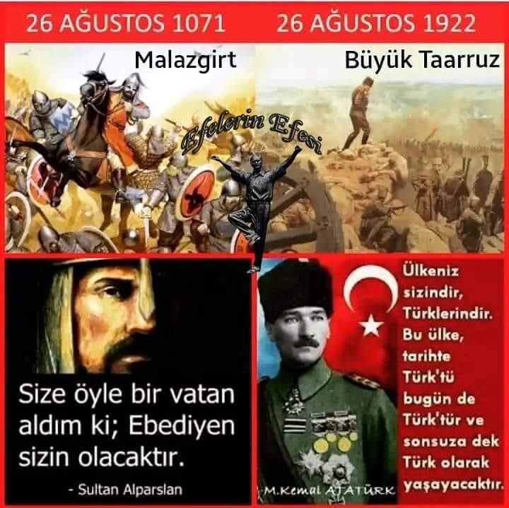 Alparslan'dan Gazi Mustafa Kemal Atatürk'e sonsuza dek!