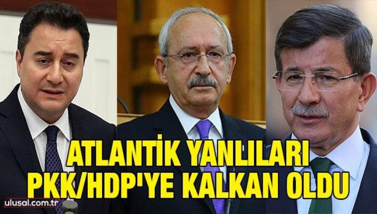 Atlantik yanlıları PKK/HDP'ye kalkan oldu
