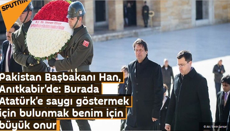 Pakistan Başbakanı Han, Anıtkabir'de: Burada Atatürk'e saygı göstermek için bulunmak benim için büyük onur
