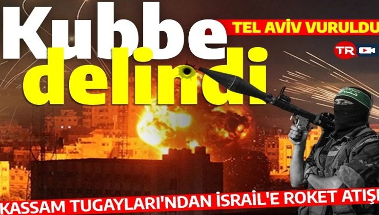 Demir Kubbe yanıt veremiyor! Kassam Tugayları Tel Aviv'i vurdu