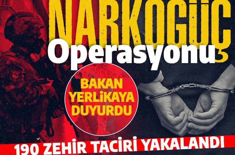 İçişleri Bakanı Yerlikaya açıkladı: 34 ilde 'NARKOGÜÇ' operasyonu: Çok sayıda kişi gözaltına alındı