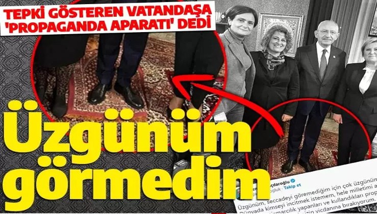 Kılıçdaroğlu'ndan seccade açıklaması: Görmedim çok üzgünüm