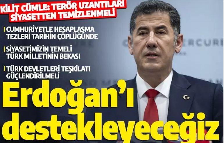 Sinan Oğan 2. tur kararını açıkladı: 28 Mayıs'ta Recep Tayyip Erdoğan'ı destekleyeceğiz