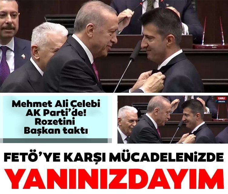 Son dakika: Cumhurbaşkanı Erdoğan, Mehmet Ali Çelebi'ye rozetini taktı: 'Atatürk'ün askeri olarak...