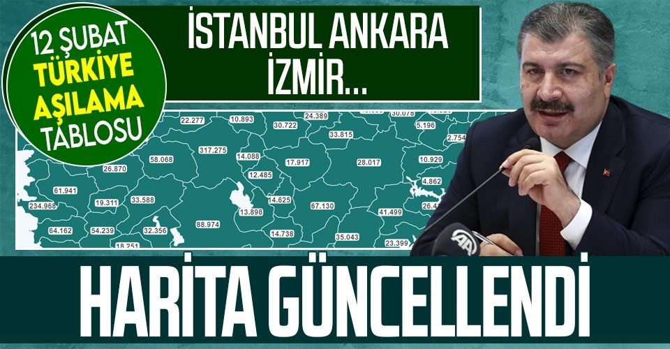 Sağlık Bakanlığı haritayı güncelledi! Türkiye'de kaç kişi aşı oldu? Sağlık Bakanı Fahrettin Koca'dan flaş açıklama