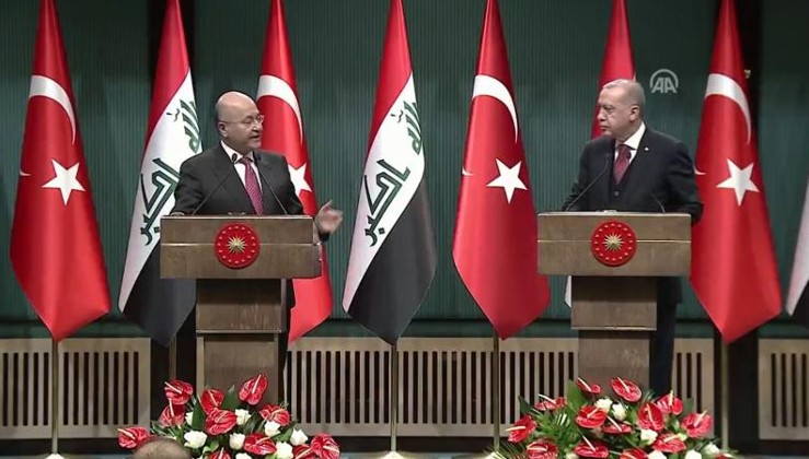 Türkiye-Irak ortak basın toplantısı... Erdoğan: Irak'ın toprak bütünlüğü siyasetimizin temeli