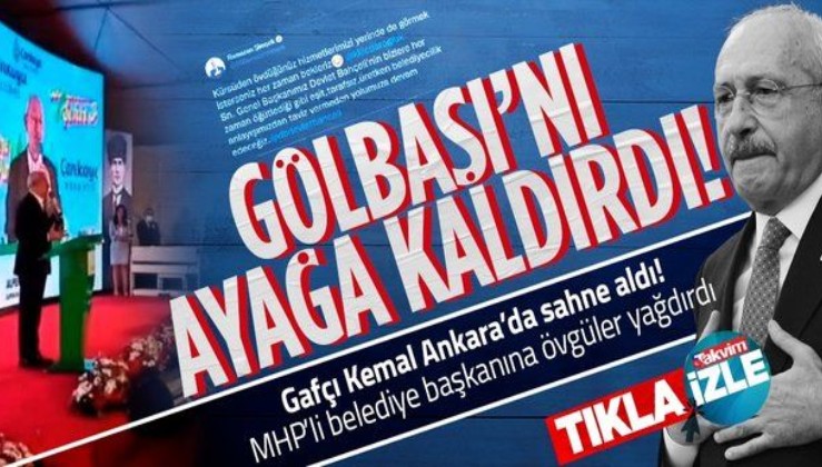 Kılıçdaroğlu'ndan "Gölbaşı" gafı! CHP'li belediye zannedip övgüler yağdırdı: Gölbaşı'nı ayağa kaldırıyor