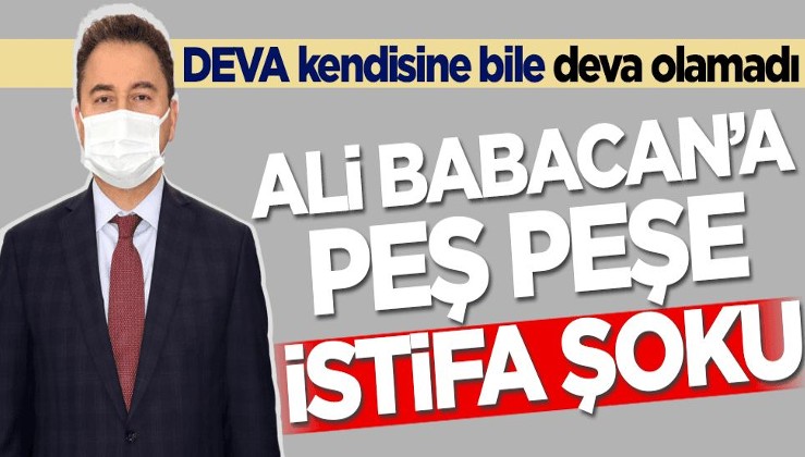 DEVA kendisine bile deva olamadı! Ali Babacan'a peş peşe istifa şoku