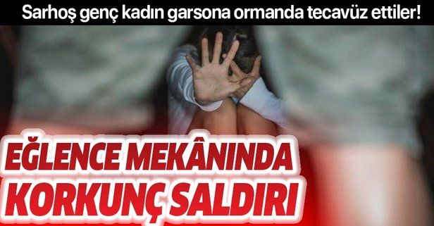 İstanbul'da eğlence mekânında sarhoş olan genç kadın garsonu kaçırıp ormanda tecavüz ettiler