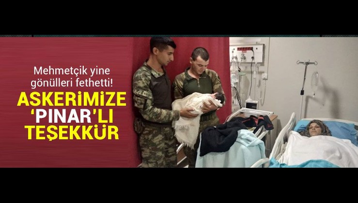 Türk askerine 'Pınar'lı teşekkür