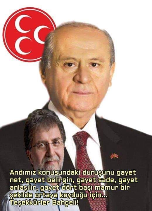 Ahmet HAKAN, " TEŞEKKÜRLER BAHÇELİ" yazısı...