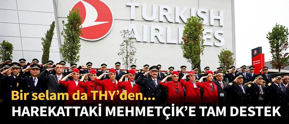 Türk Hava Yolları personellerinden Mehmetçik'e tam destek...