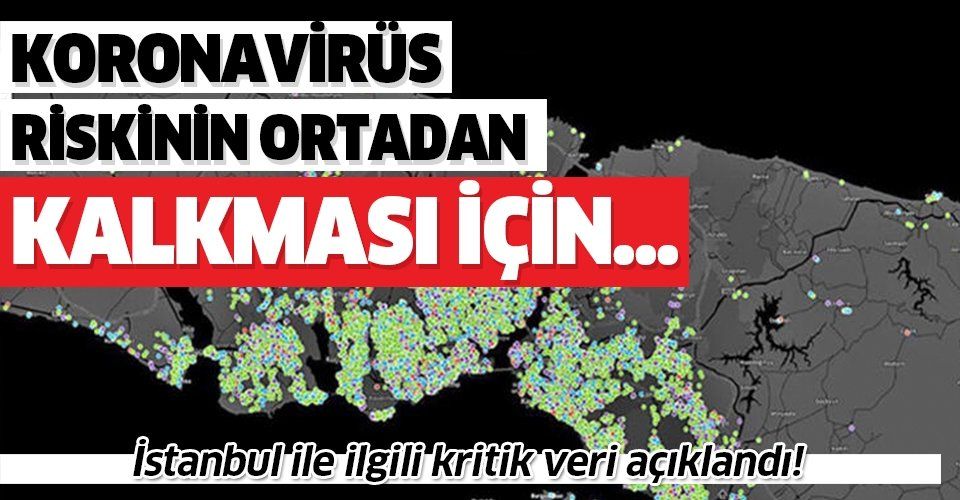Son dakika: İstanbul ile ilgili kritik veri açıklandı! Koronavirüs riskinin ortadan kalkması için...