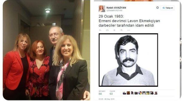 Teröristbaşı Öcalan aşığı Natali Avazyan yine fitne peşinde