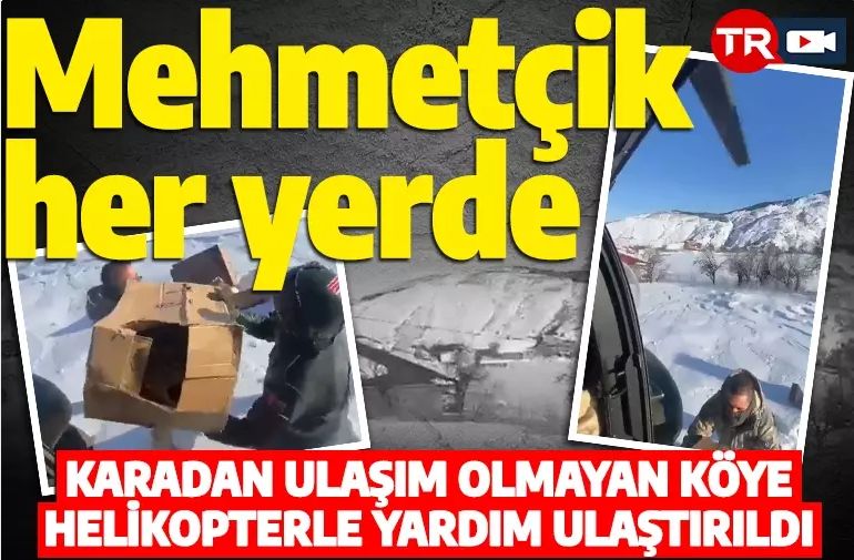 Mehmetçiğe engel yok! Deprem bölgesine helikopterli yardım