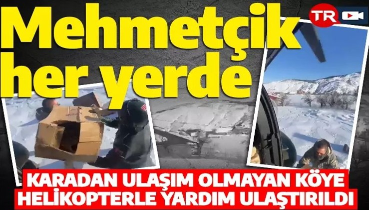 Mehmetçiğe engel yok! Deprem bölgesine helikopterli yardım