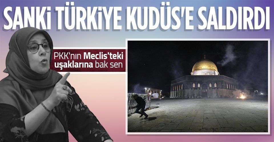 HDP İstanbul Milletvekili Hüda Kaya İsrail'in Filistin'e düzenlediği saldırı üzerinden Türkiye'ye hakaret etti