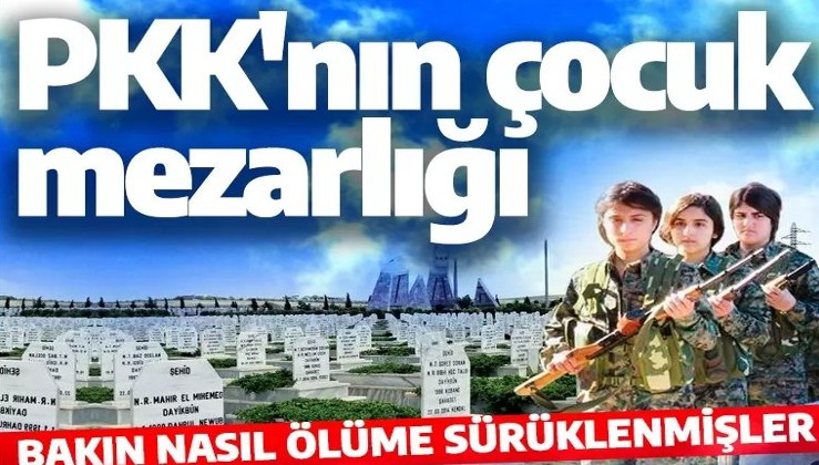 PKK'nın mezarlığı çocuklarla dolu! Bakın nasıl ölüme sürüklenmişler