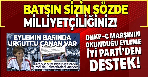 Boğaziçi Üniversitesi'ndeki DHKPC marşı okunan skandal eyleme İYİ Parti'den destek!